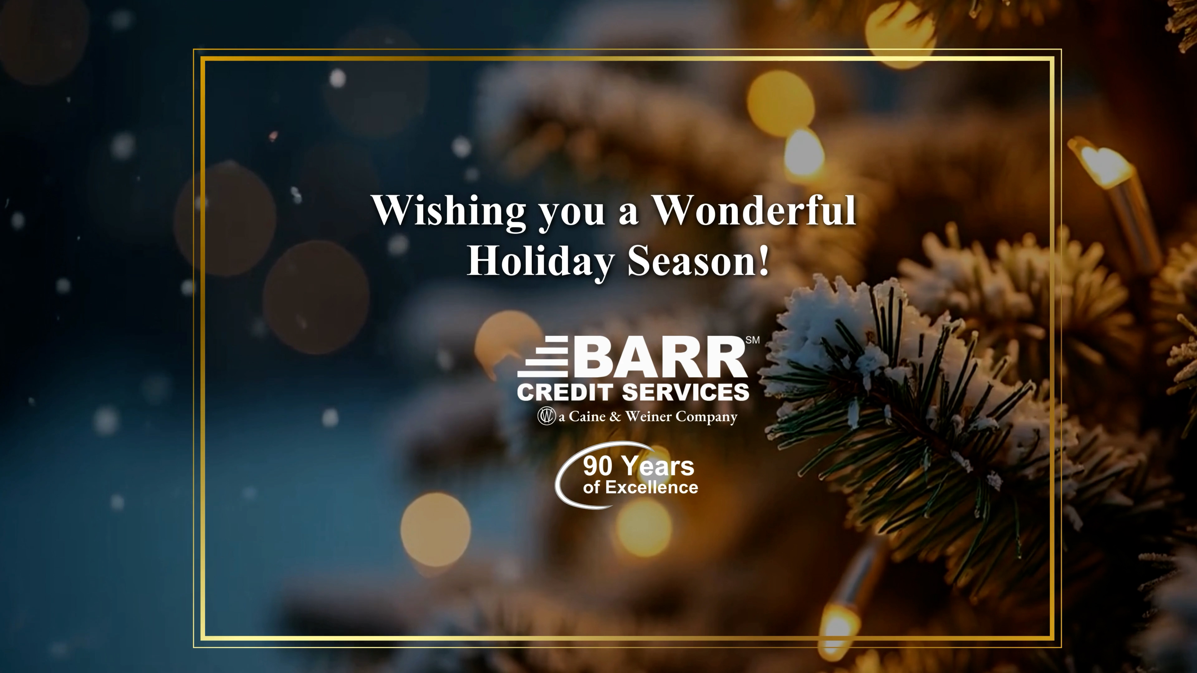 Season Greetings from BARR Credit Services